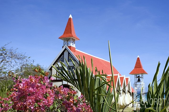Старое строение на берегу острова Маврикий